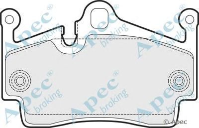 APEC BRAKING pad1498 -  Комплект тормозных колодок, дисковый тормоз